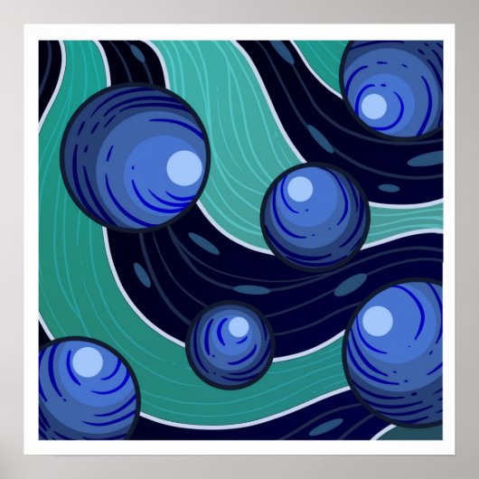 Frucht Blaubeere Poster (Vorne)