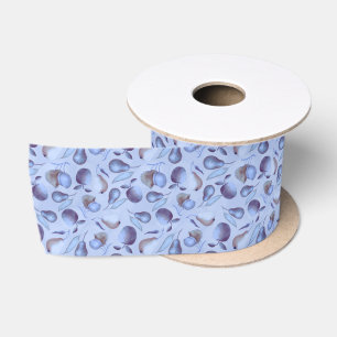 Frucht blaues Muster Satin Band Satinband