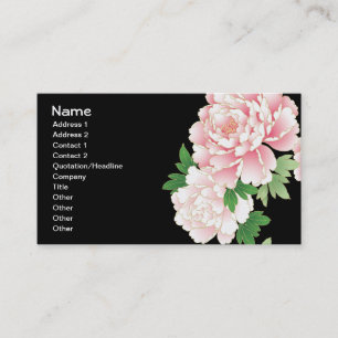 Frucht-Blumen-cooles niedliches Girly Retro Blumen Visitenkarte