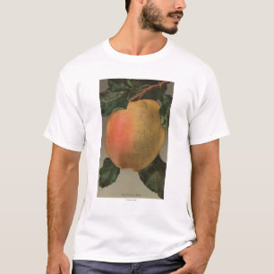 Frucht Chromo Lithographie von Belleflower Apple T-Shirt