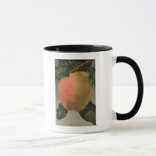Frucht Chromo Lithographie von Belleflower Apple Tasse