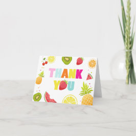 Frucht Danke Karte Zwei-tti frutti Tutti Fruity