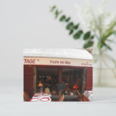 Frucht de Mer Meeresfrüchte Restaurant Frankreich Postkarte (Stehend Vorderseite)