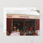 Frucht de Mer Meeresfrüchte Restaurant Frankreich Postkarte (Vorne/Hinten)