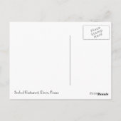 Frucht de Mer Meeresfrüchte Restaurant Frankreich Postkarte (Rückseite)