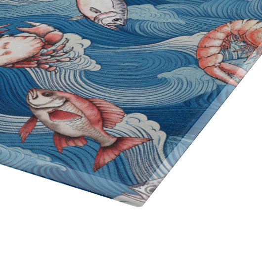 Frucht de Mer Personalisiert Schneidebrett (Ecke)