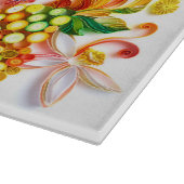 Frucht-dekoratives hackendes Glasbrett Schneidebrett (Ecke)