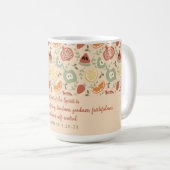 Frucht der Abstrakten Schrift Kaffeetasse (VorderseiteRechts)