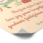 Frucht der Abstrakten Schrift Poster (Ecke)