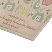 Frucht der Abstrakten Schrift Schneidebrett (Ecke)