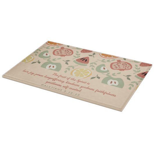 Frucht der Abstrakten Schrift Schneidebrett (Ecke)