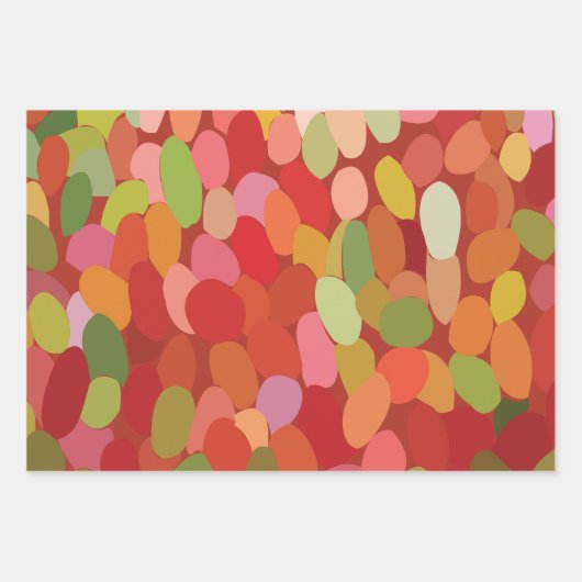 Frucht der farbenfrohen Berries Geschenkpapier Set (Vorderseite)