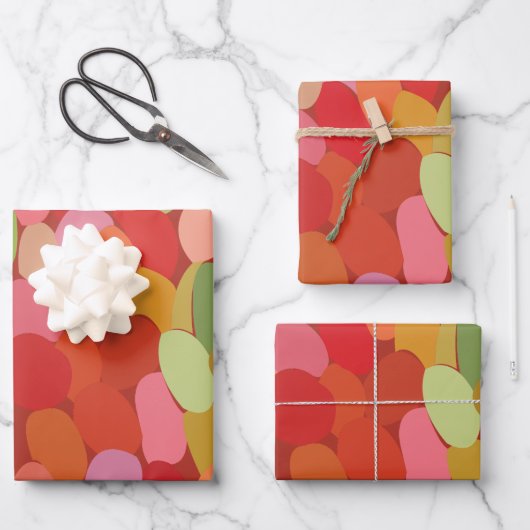 Frucht der farbenfrohen Berries Geschenkpapier Set (Vorderseite)