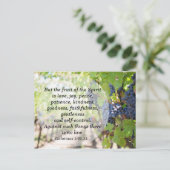 Frucht der Geist-Bibelgedächtnis-Verse Postkarte (Stehend Vorderseite)
