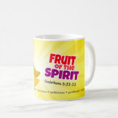 Frucht der Geist-Cartoon-Tasse Kaffeetasse (VorderseiteRechts)