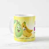 Frucht der Geist-Cartoon-Tasse Kaffeetasse (Vorderseite Links)