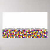 Frucht der Geist Dots Art Print Poster (Vorne)