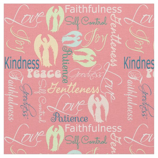 Frucht der Geist-Engel Stoff (Nahaufnahme)