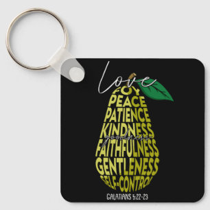 Frucht der Geist Liebe Joy Peace Patience Kindness Schlüsselanhänger