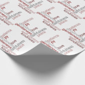 Frucht der Geist-Wort-Kunst Geschenkpapier (Ecke)