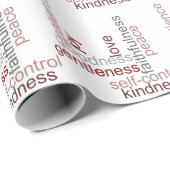 Frucht der Geist-Wort-Kunst Geschenkpapier (Rolleneckpunkt)