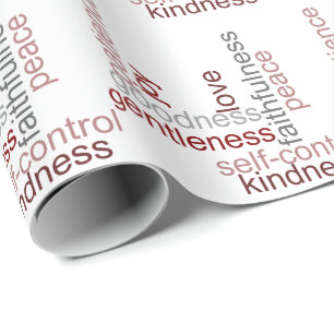 Frucht der Geist-Wort-Kunst Geschenkpapier