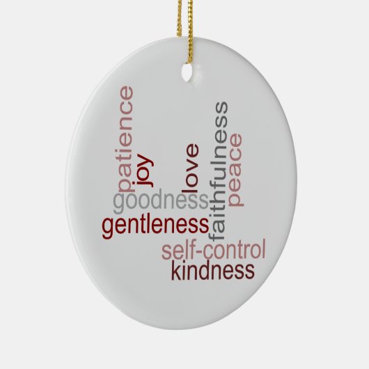 Frucht der Geist-Wort-Kunst Keramik Ornament (Rechts)