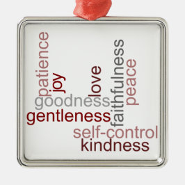 Frucht der Geist-Wort-Kunst Ornament Aus Metall