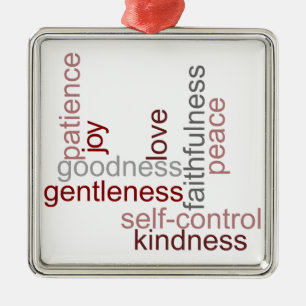 Frucht der Geist-Wort-Kunst Ornament Aus Metall