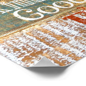 Frucht der Geistbibel Vintag rustikal Poster (Ecke)