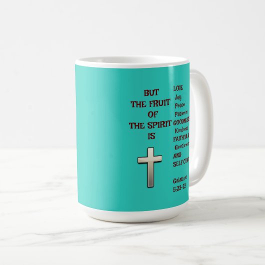 Frucht der Geistesreligion Kaffeetasse (VorderseiteRechts)
