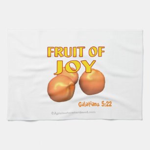 Frucht der Joy Galatians 5:22 Geschirrtuch