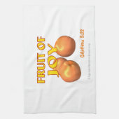 Frucht der Joy Galatians 5:22 Geschirrtuch (Vertikal)
