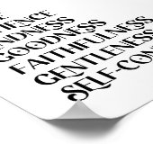 Frucht der Spirit-Christlichen Wanddekoration Poster (Ecke)