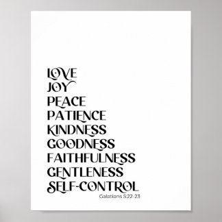 Frucht der Spirit-Christlichen Wanddekoration Poster