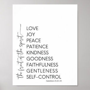 Frucht der Spirit-Christlichen Wanddekoration Poster