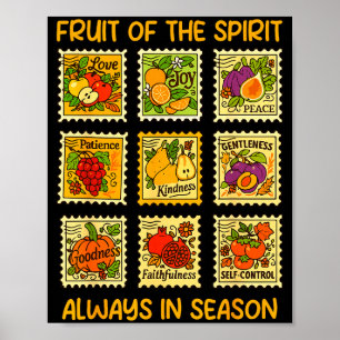 Frucht des christlichen Glaubens an Jesus Gott Lie Poster