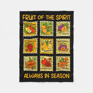 Frucht des christlichen Glaubens Jesus Gott Liebha Fleecedecke