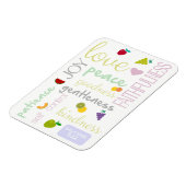 Frucht des Christlichen Heiligen Geistes Magnet (Linke Seite)