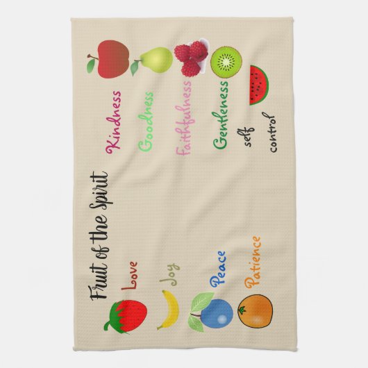 Frucht des Geist-Geschirrtuchs Geschirrtuch (Vertikal)
