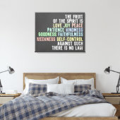 Frucht des Geist-Halbpension Look Bibel Verse Leinwanddruck (Insitu (Schlafzimmer))