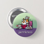 Frucht des Geist-Knopf-Abzeichens (Sanftheit) Button (Vorne & Hinten)
