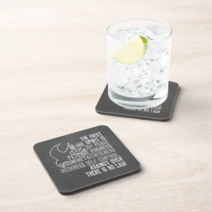 Frucht des Geist-Tafel-Blickes mit Taube Untersetzer