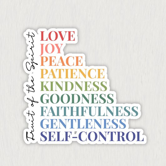Frucht des Geistes Aufkleber