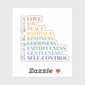 Frucht des Geistes Aufkleber (Blatt)