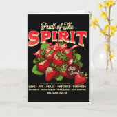 Frucht des Geistes Bibelvers christlich religiös Karte (Gelbe Blume)