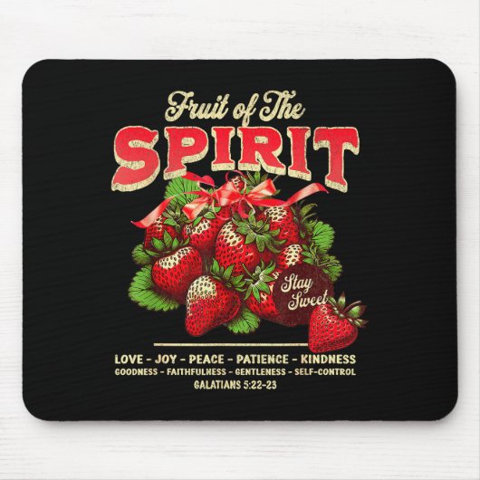 Frucht des Geistes Bibelvers Christlich Religiös Mousepad (Vorne)