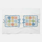 Frucht des Geistes blau Geschirrtuch (Horizontal)