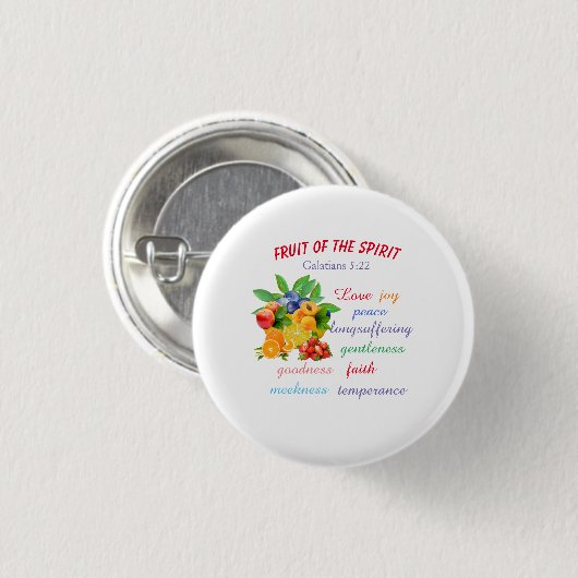 Frucht des Geistes Button (Vorne & Hinten)