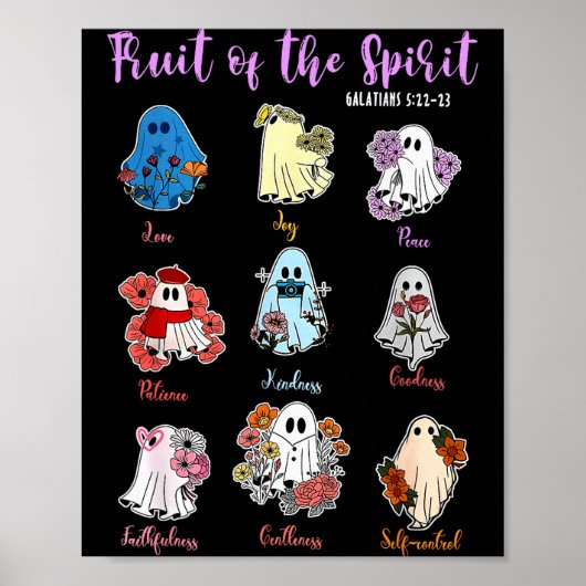 Frucht des Geistes Christlich Religiös Halloween Poster (Vorne)